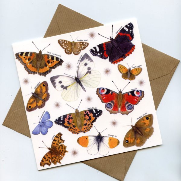 British Butterflies Greetings Card