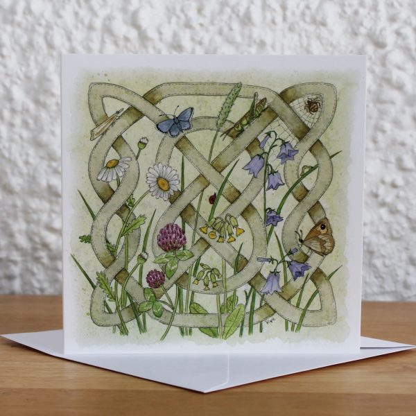 Celtic Flora Meadow Greetings Card