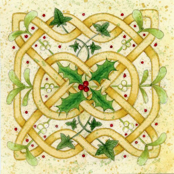 celtic knot christmas card