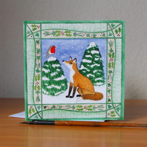 Fox & Robin Christmas Card