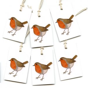 robin gift tags