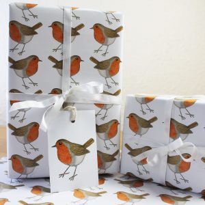 robin gift wrap wrapping paper
