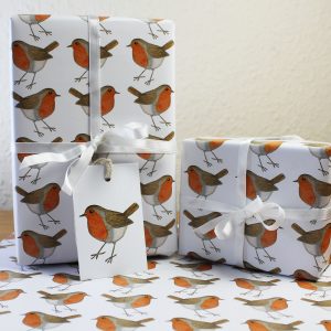 robin gift wrap wrapping paper