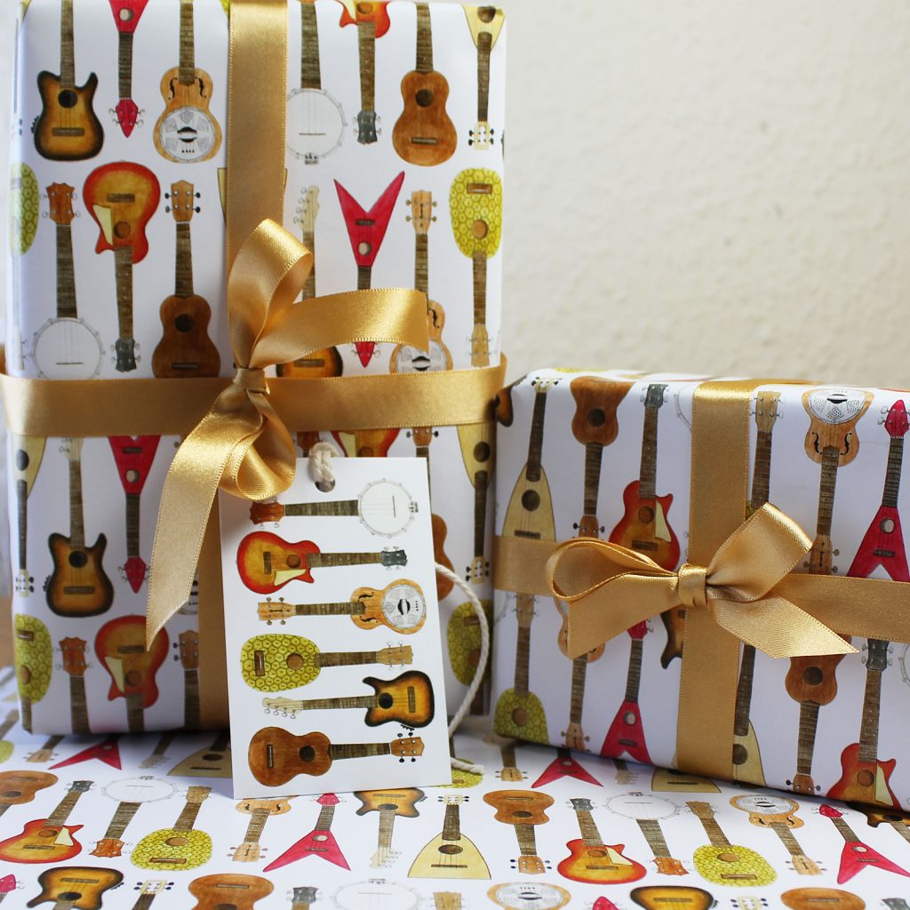 Ukulele Gift Wrap