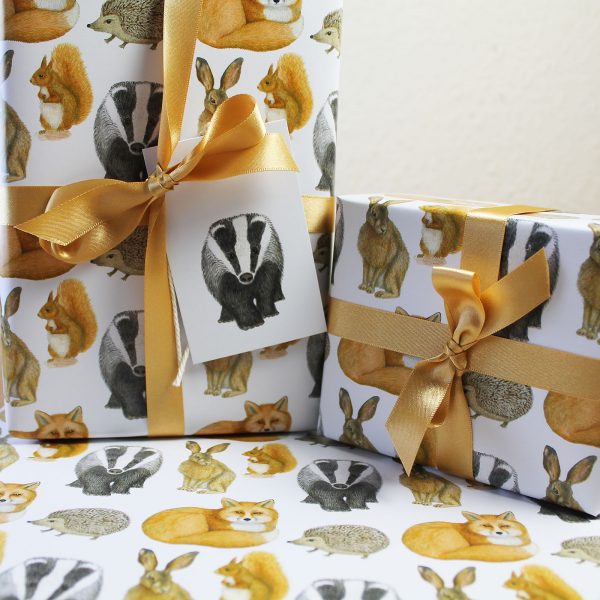 Wild Animals Gift Wrap
