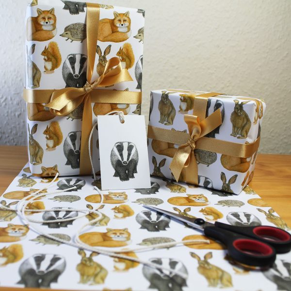 Wild Animals Gift Wrap