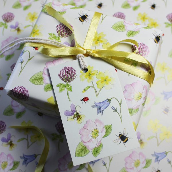 wildflower gift wrap