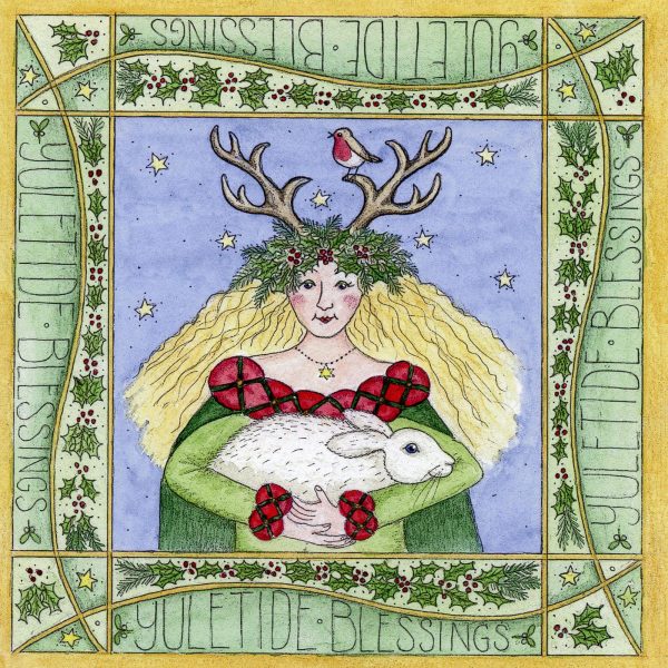 yule goddess christmas card