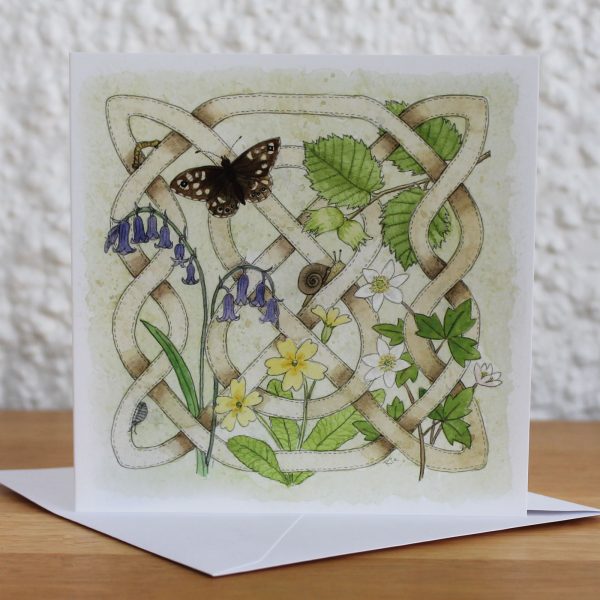 Celtic Flora Woodland Greetings Card