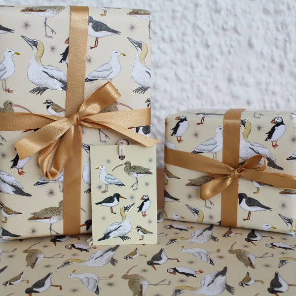 seabirds gift wrap