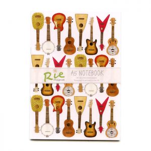 ukulele A5 recycled notebook