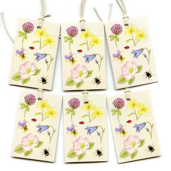 wildflower gift tags