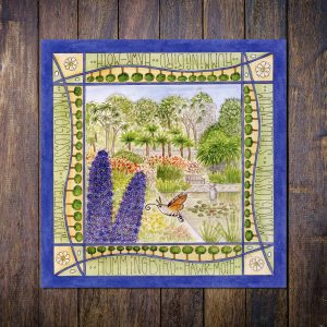 Hummingbird Hawkmoth Logan Botanic Garden Blank Greetings card