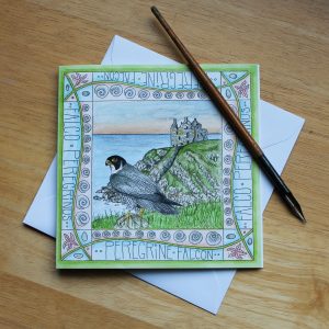 Peregrine Dunskey Castle Greetings Card