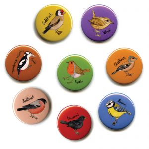 british garden birds fridge magnets