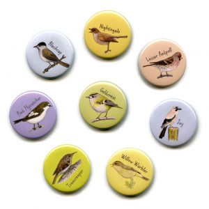 woodland birds fridge magnets