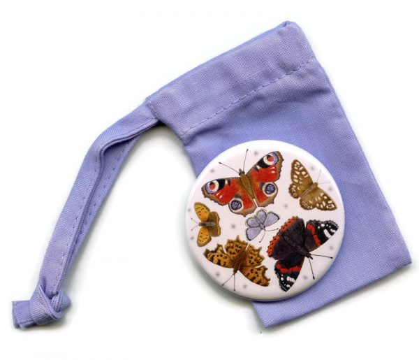 british butterflies pocket mirror 1