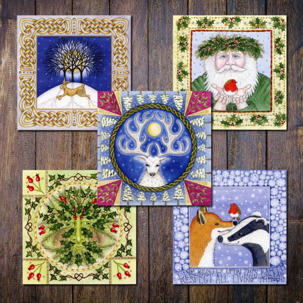 Winter Solstice Pagan Christmas Cards