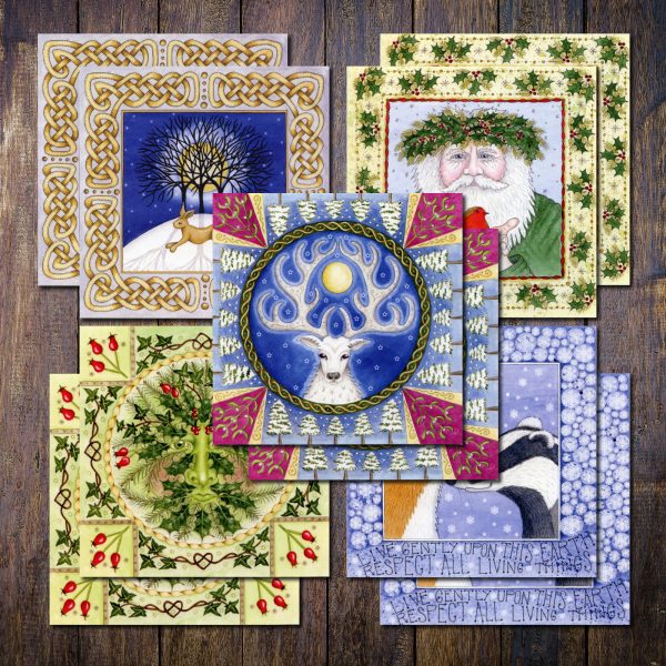 Winter Solstice Pagan Christmas Cards