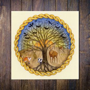 Celtic-Forest greetings card