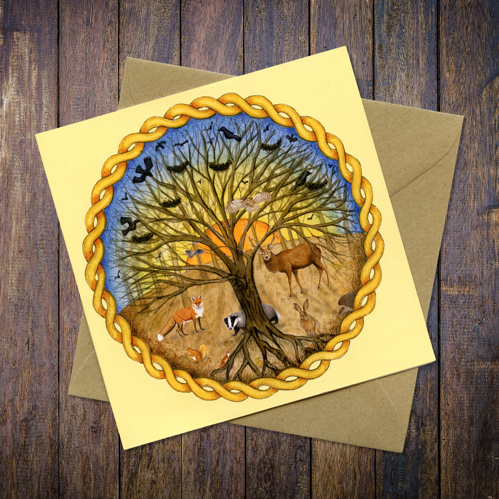 Celtic Forest Greetings Card