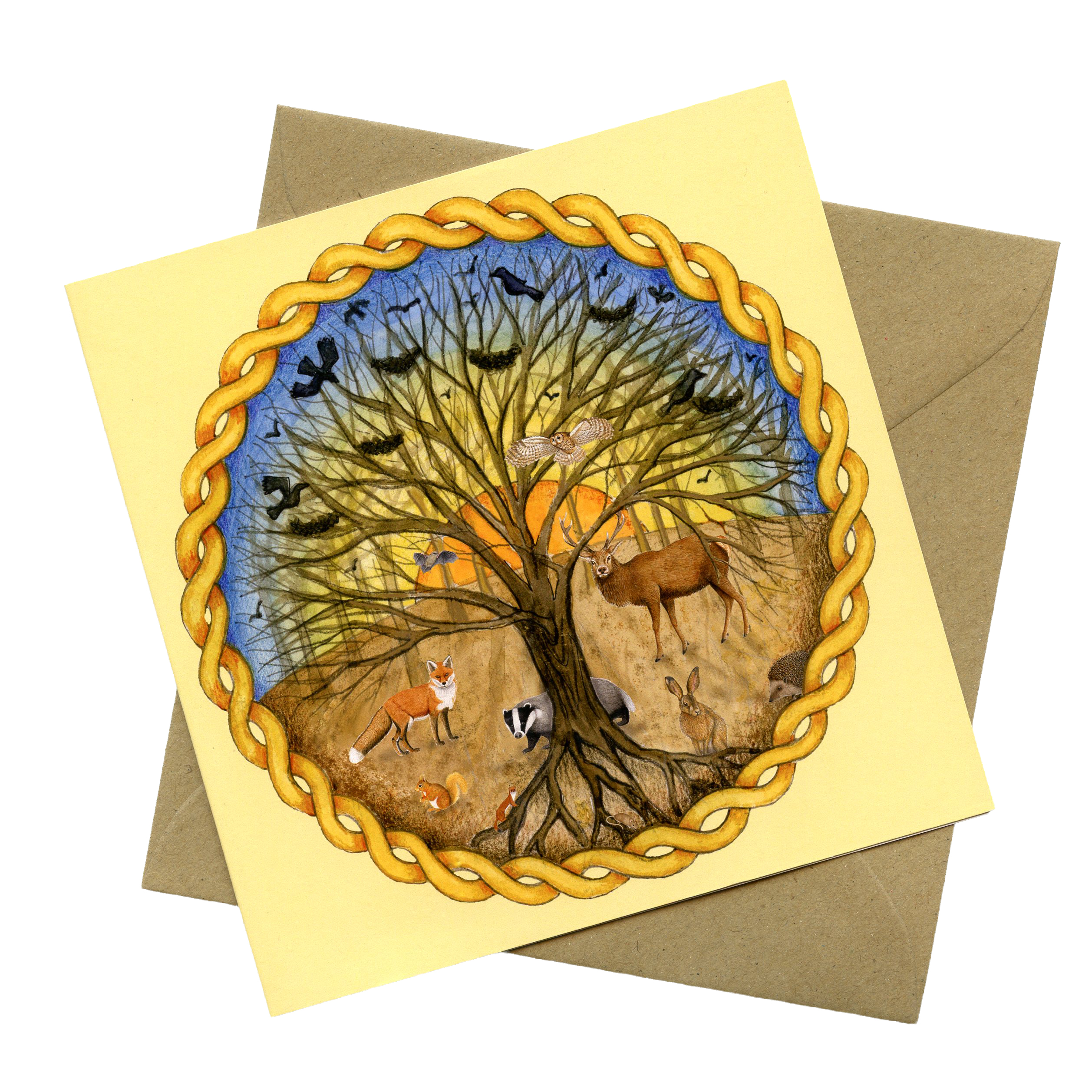 Celtic Forest Greetings Card