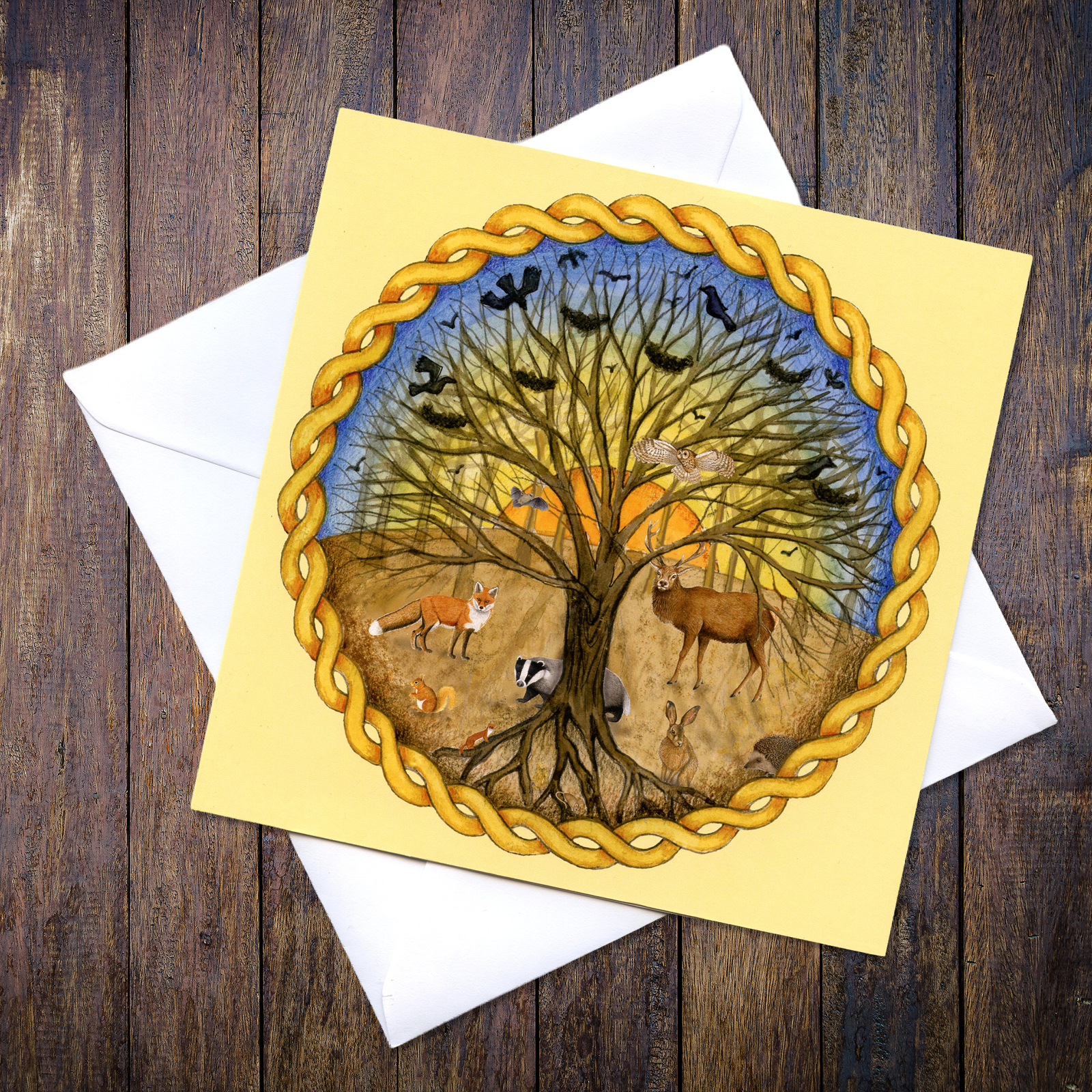 Celtic Forest Greetings Card