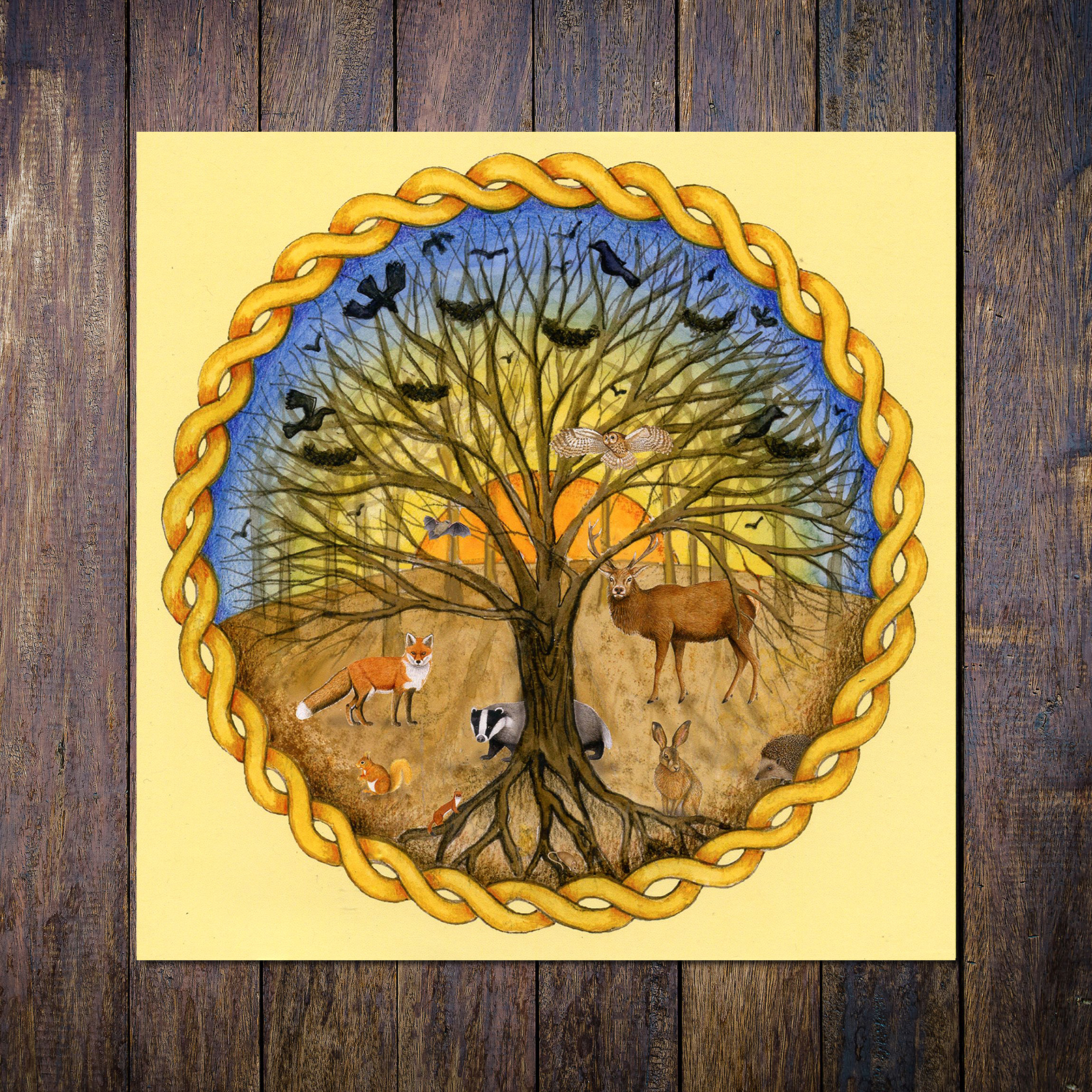 Celtic Forest Greetings Card