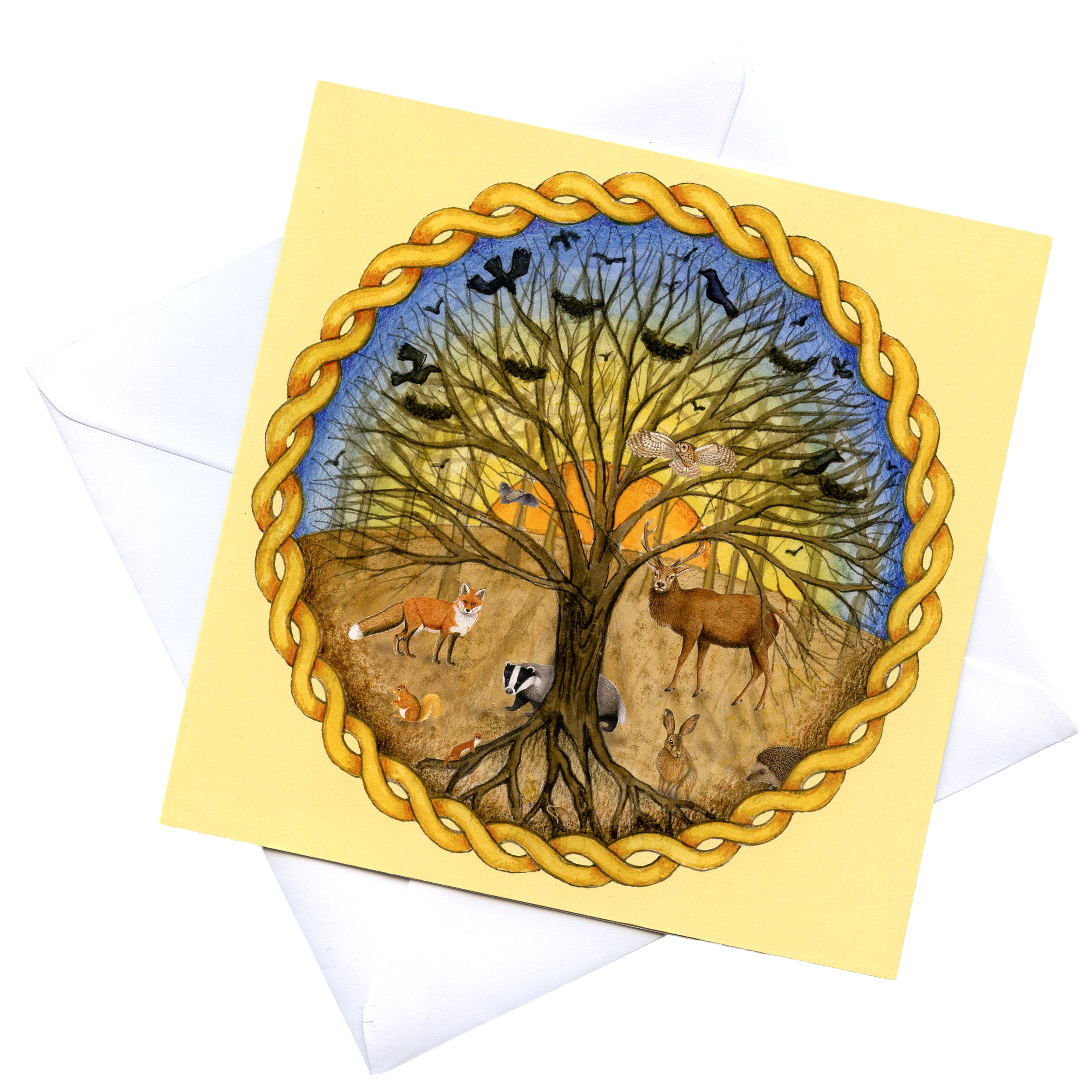 Celtic Forest Greetings Card