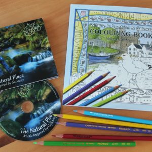 relaxation gift set colouring book and cd