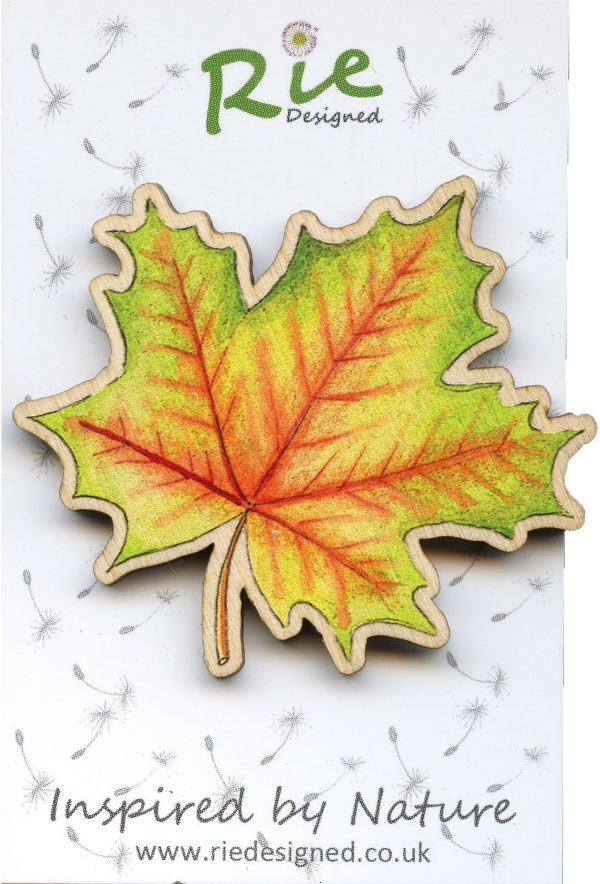 large maple leaf brooch