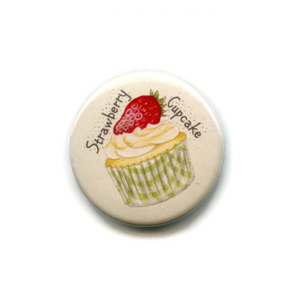 strawberry cupcake magnet