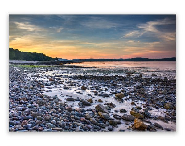 sunset balcary bay photographic print