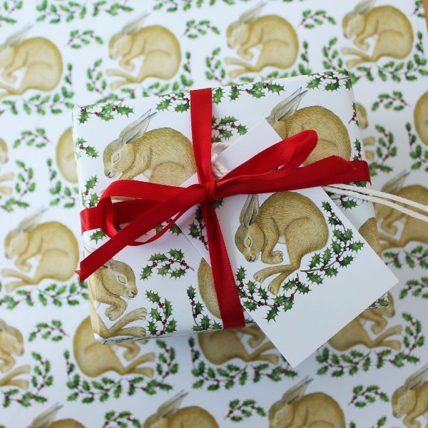 Christmas-hare-gift-wrap