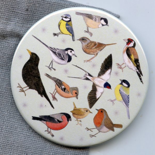 Garden Birds Pocket Mirror