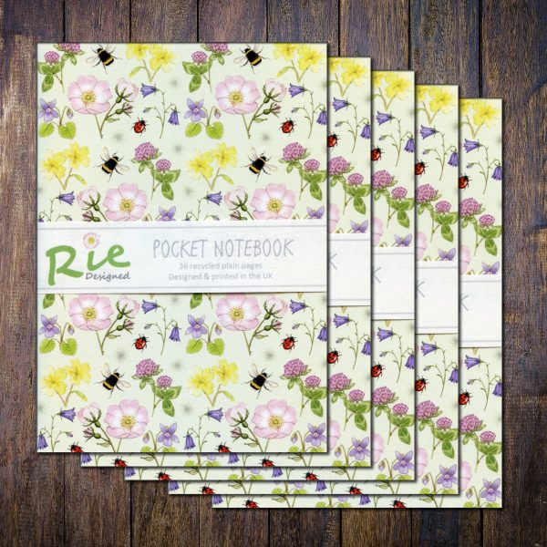 wildflowers-A6-recycled-notebook