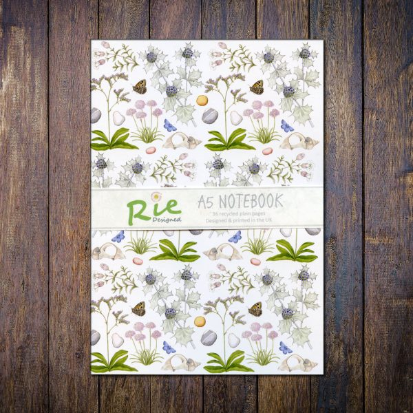 Coastal-Wildfowers-A5-recycled-Notebook