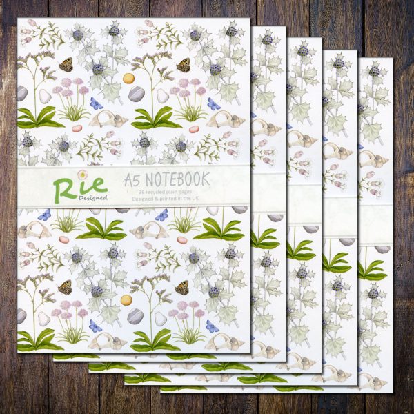 Coastal-Wildfowers-A5-recycled-Notebook