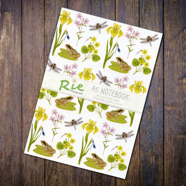 Wetland-Wildfowers-A5-recycled-notebook