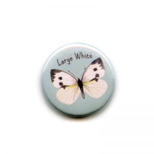 Large white butterfly magnet