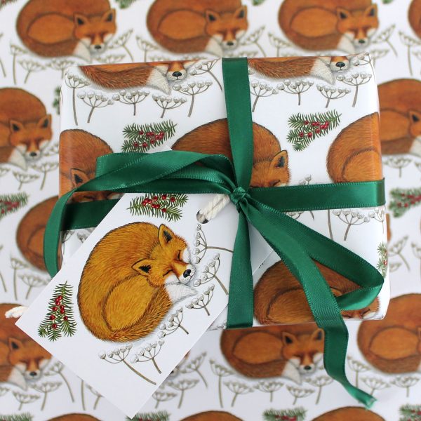 snowy-fox-gift-wrap