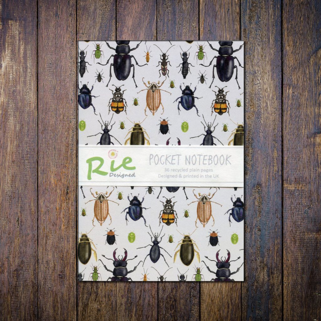 British Ladybirds A6 Plain Paper Recycled Notebooks