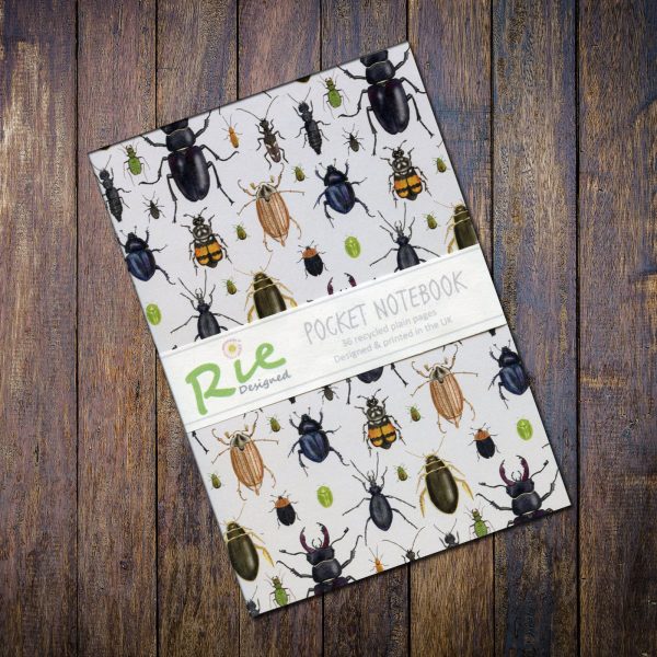 Beetles-A6 recycled notebook