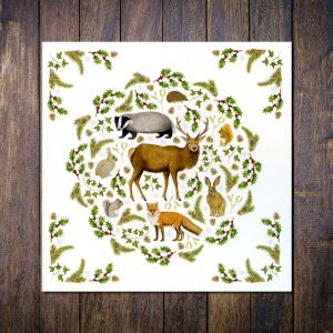 Yuletide-mammals-Christmas-card