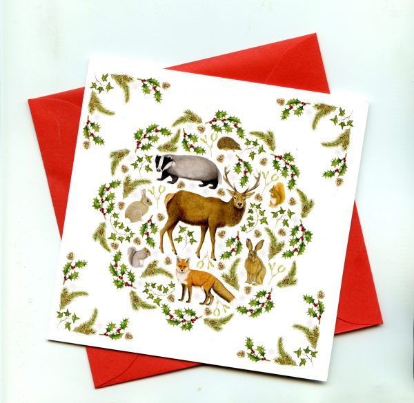 Yuletide-mammals-Christmas-card