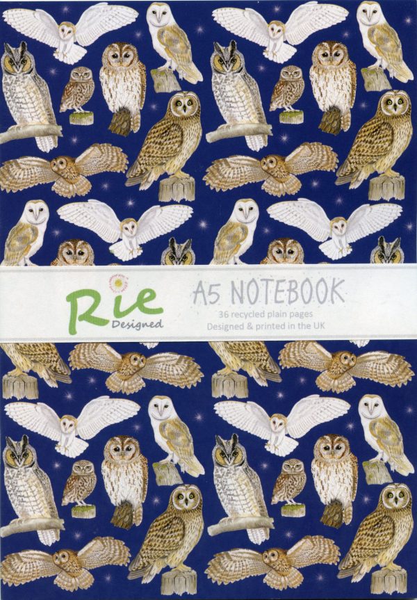 owls-a5-recycled-notebook