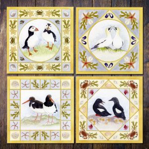 Seabirds-set-4-cards