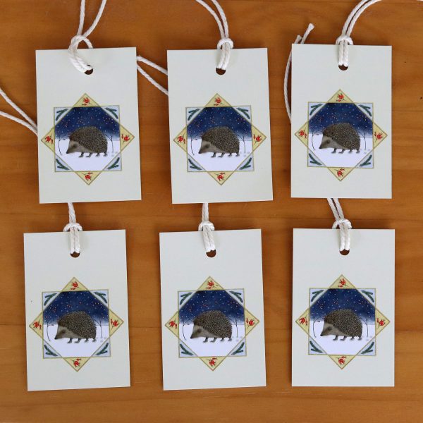 Winter-Hedgehog-Christmas gift tags
