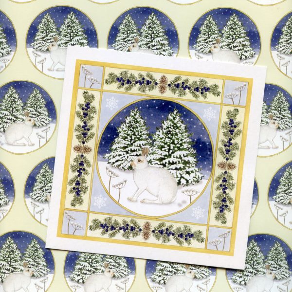 Winter-Mountain-Hare-Christmas Gift Wrap