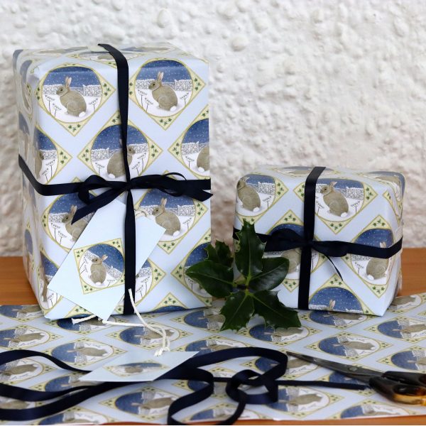 Winter-Rabbit-Christmas Gift Wrap